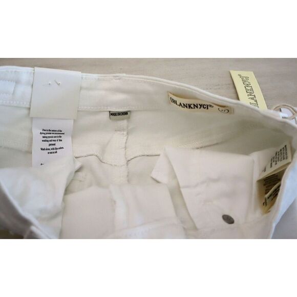 Blank NYC Women's Sz 27 White The Hoyt High-Rise Mini Flare Denim Jeans $98 - Picture 6 of 14